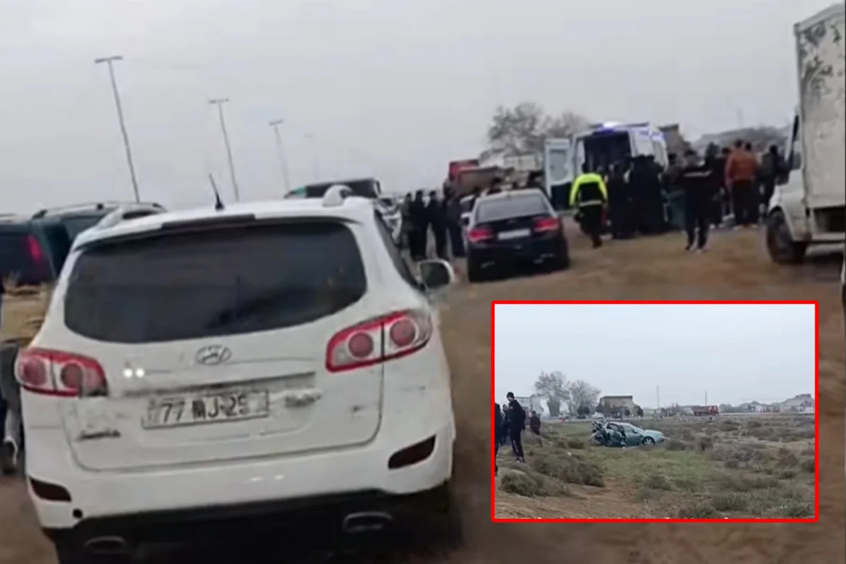 Bakı-Qazax yolunda mikroavtobus qəzaya uğradı: 9 NƏFƏR YARALANDI - VİDEO
