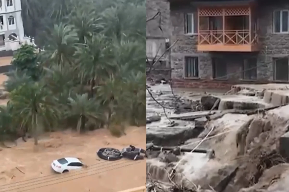 Yağış fəlakəti dünyanı silkələdi: Şəhərlərə ziyan dəydi, yollar bağlandı - VİDEO
