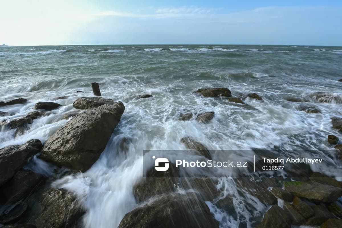 Dağıstanda çimərliklər bağlandı - VİDEO