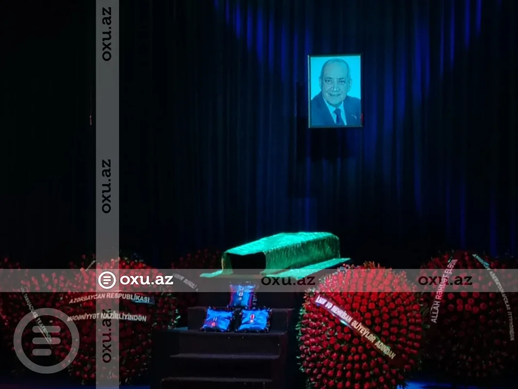 İlham Əliyev və Mehriban Əliyeva Xalq artisti Rasim Balayevlə vida mərasiminə əklil göndəriblər