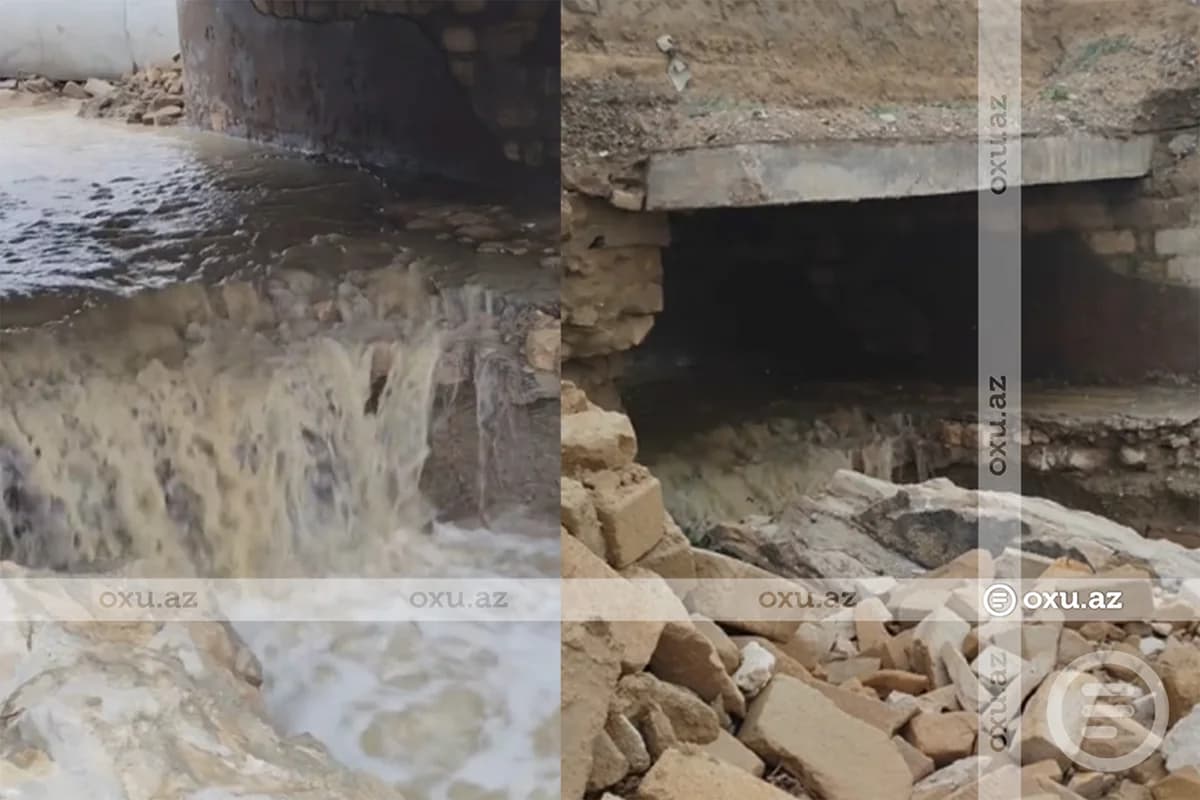 Lökbatan–Güzdək yolunda körpü uçub: "Bir ildir vəziyyət belədir" - VİDEO