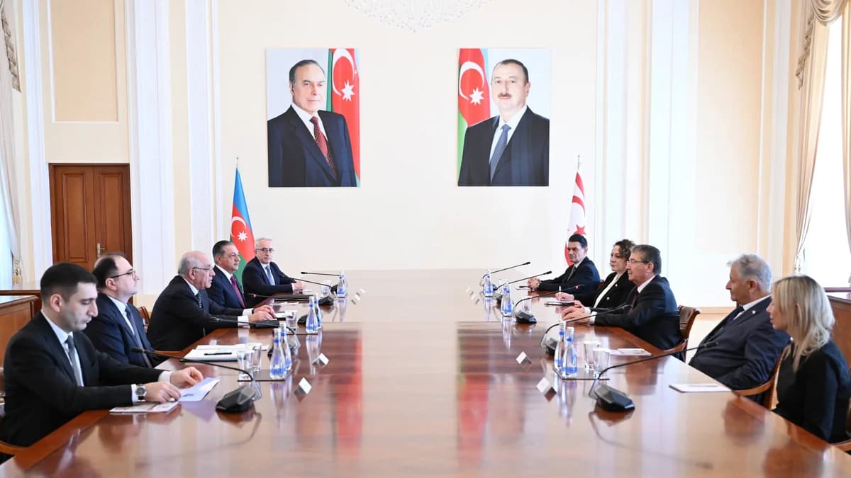 Əli Əsədov Şimali Kipr Türk Cümhuriyyətinin baş naziri ilə görüşdü