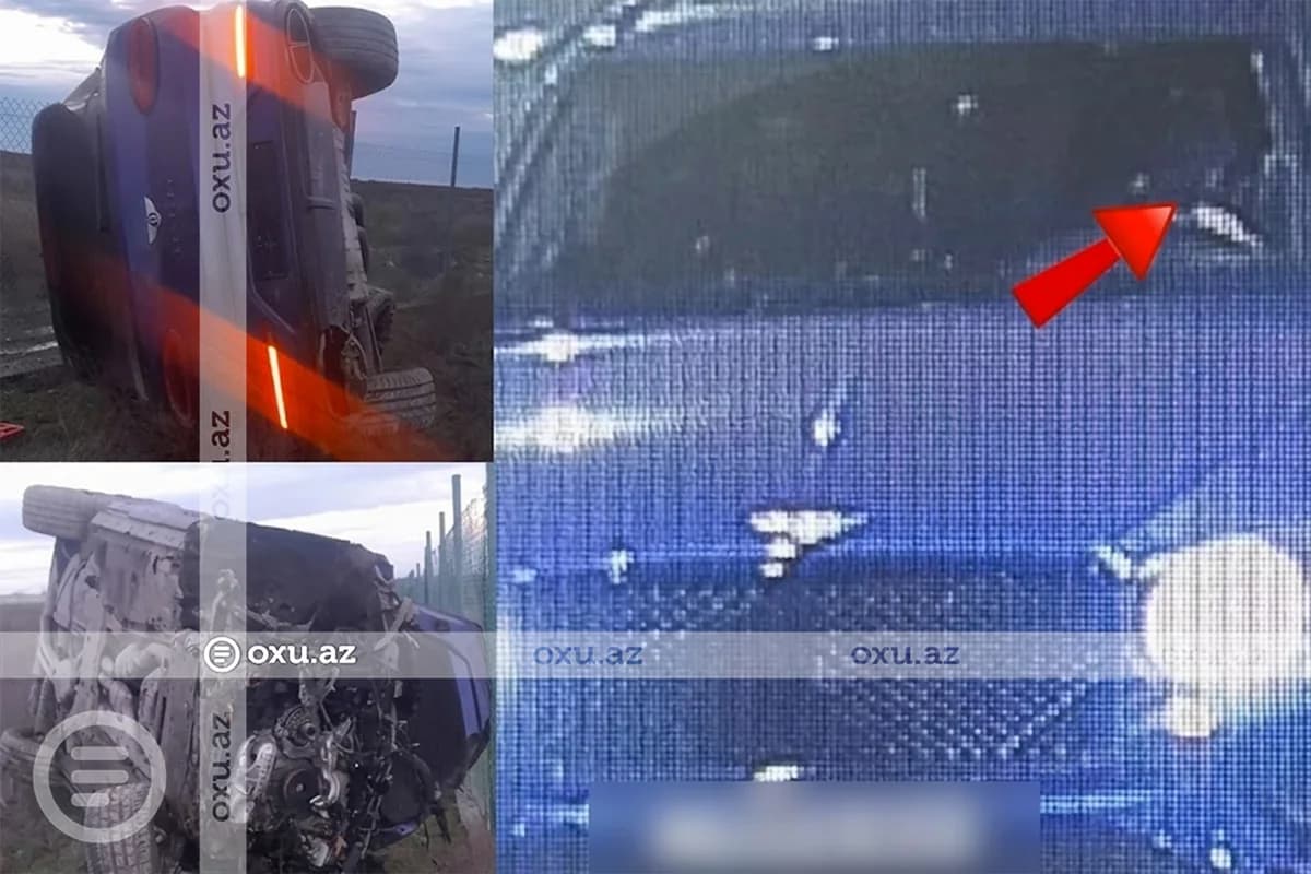 Bakı-Quba yolunda AĞIR QƏZA: Lüks avtomobil bir neçə dəfə aşdı - FOTO - VİDEO
