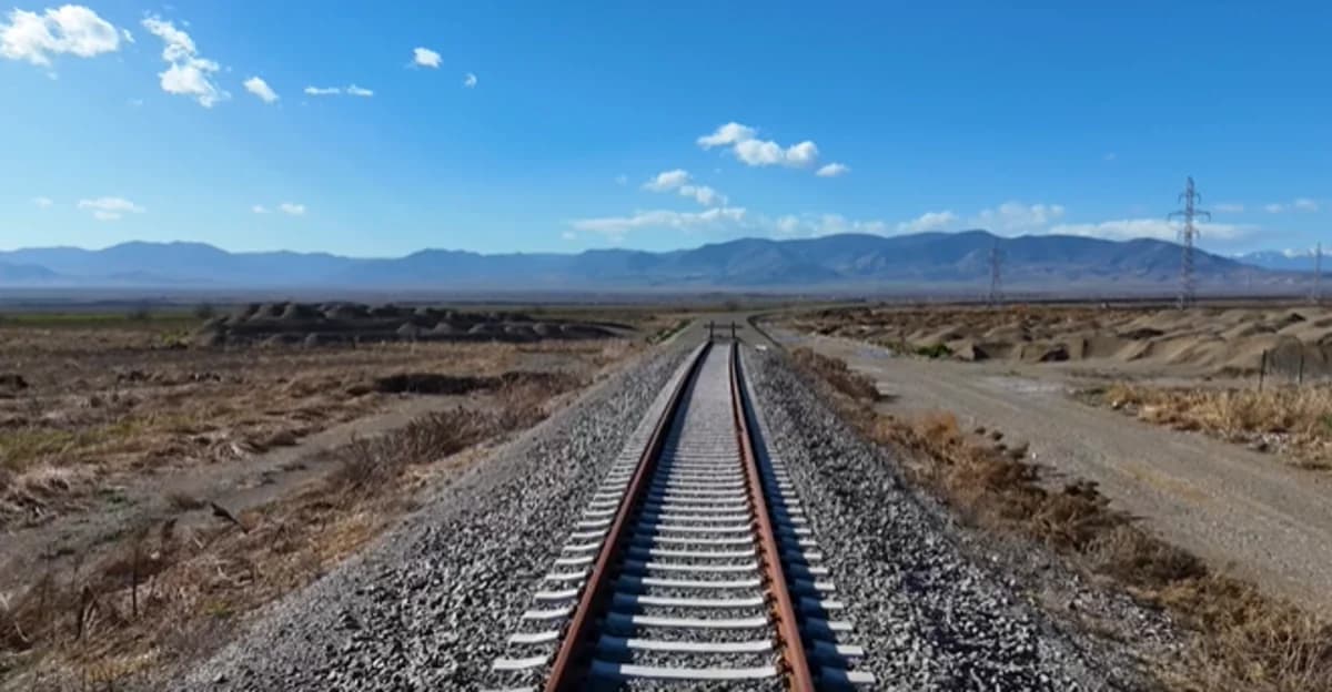 Ağdam-Xankəndi dəmir yolunda tikintinin təxminən yarısı tamamlanıb - VİDEO