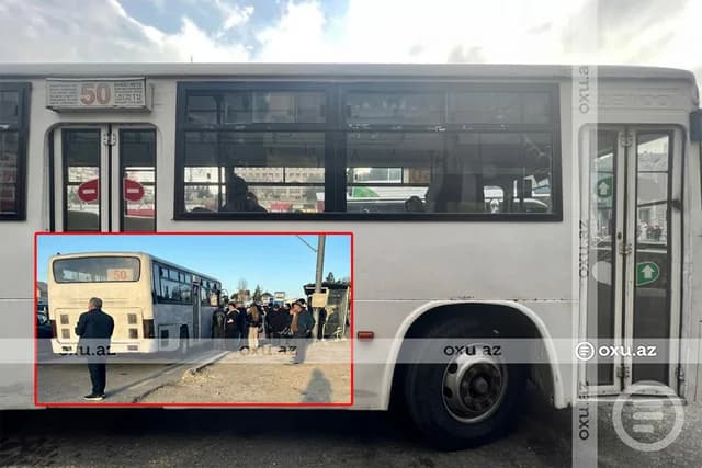 Bakıda 50 nömrəli marşrutdan ŞİKAYƏT: "Avtobuslar köhnədir, yolda qalırıq" - FOTO