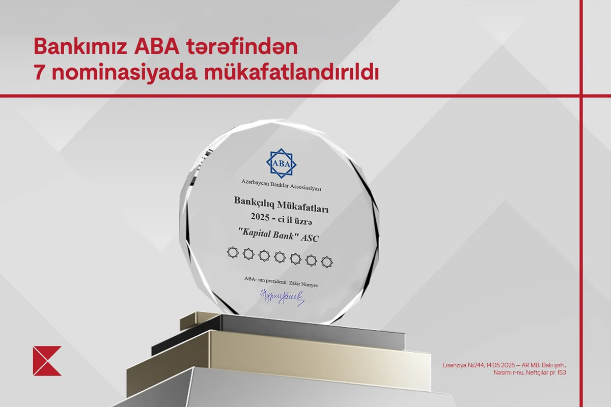 "Kapital Bank" yeddi nominasiya üzrə mükafatlandırıldı