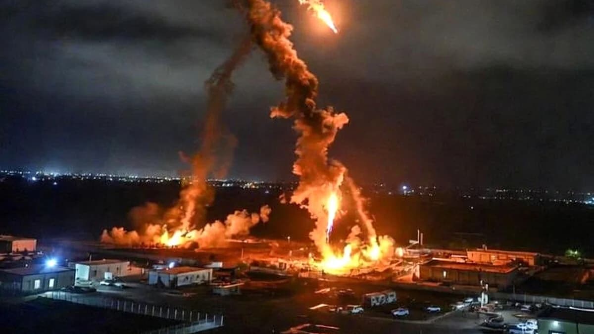 Bağdadda alov ərşə dayandı: ABŞ hərbi bazası raket və dronlarla vuruldu