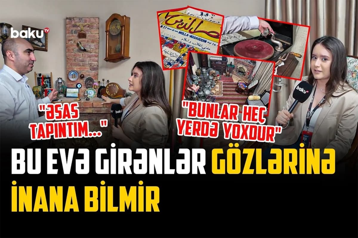 Hövsanda heyrətləndirən ev: "Köhnə əşyalara ikinci həyat verdik" - VİDEO
