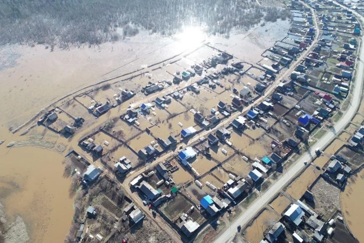 Udmurtiyada daşqın fəlakəti: 150 ev su altında qaldı