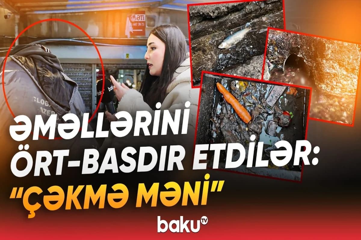 "Bütün bazarın "otxod"u buradadır" - Kanalizasiya xəttini zibilliyə çevirənlərin ifşası - VİDEO