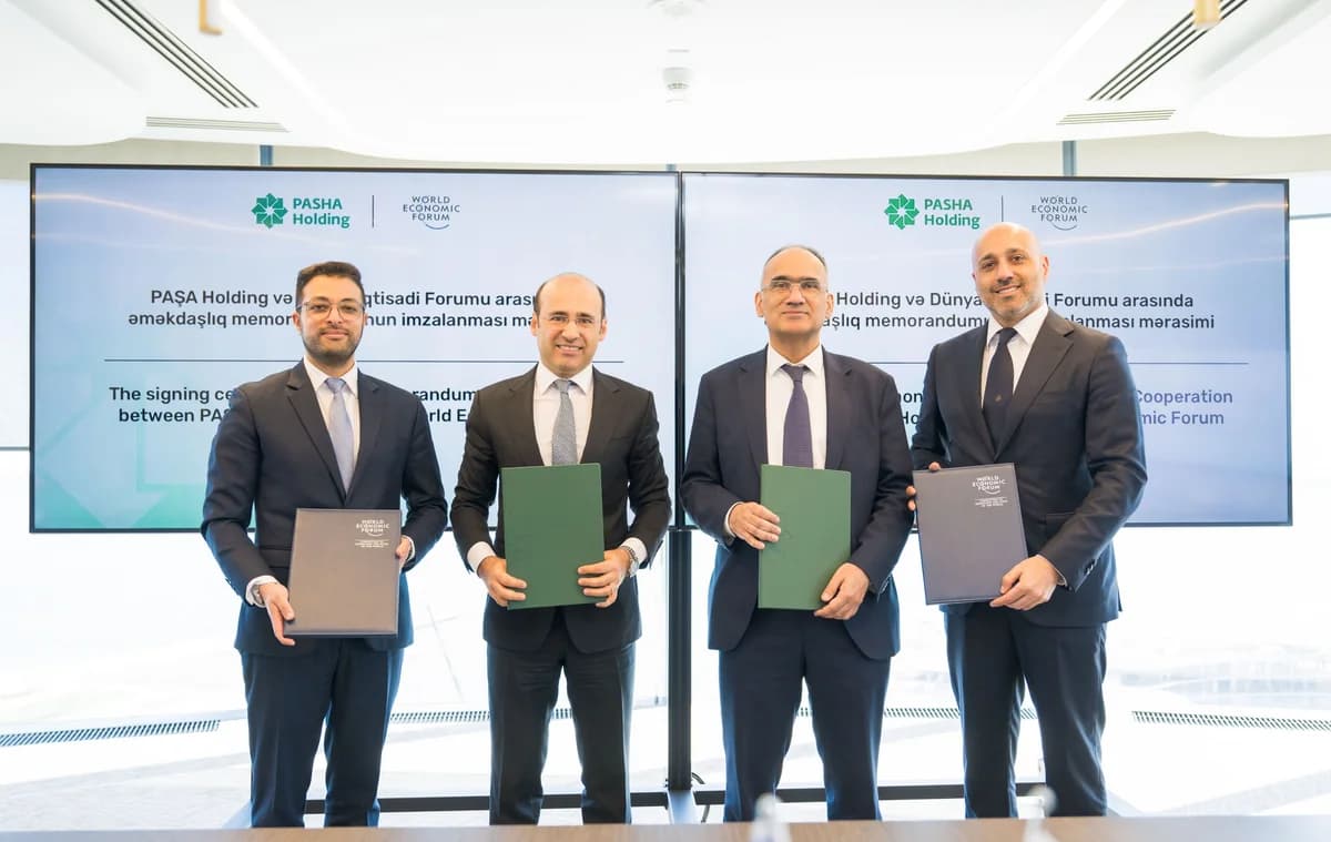 "PAŞA Holding" və Dünya İqtisadi Forumu arasında Əməkdaşlıq Memorandumunun imzalanma mərasimi keçirilib