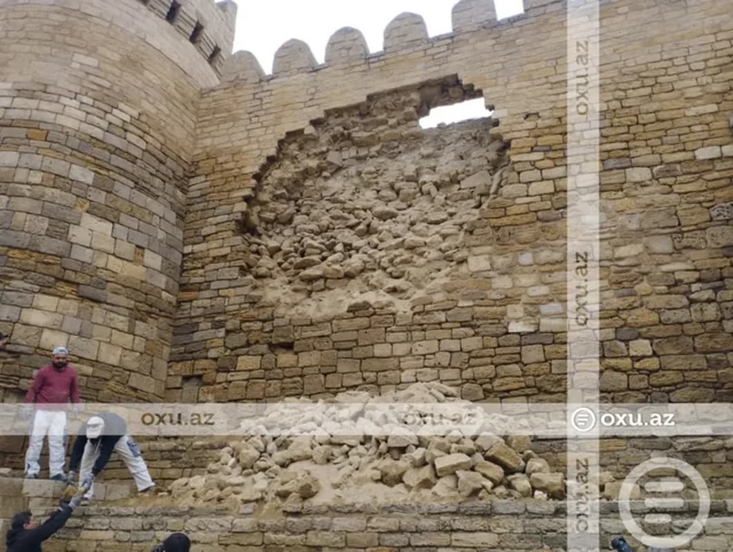 İçərişəhərdə qala divarlarında aşınma təkrarlana bilər - RƏSMİ