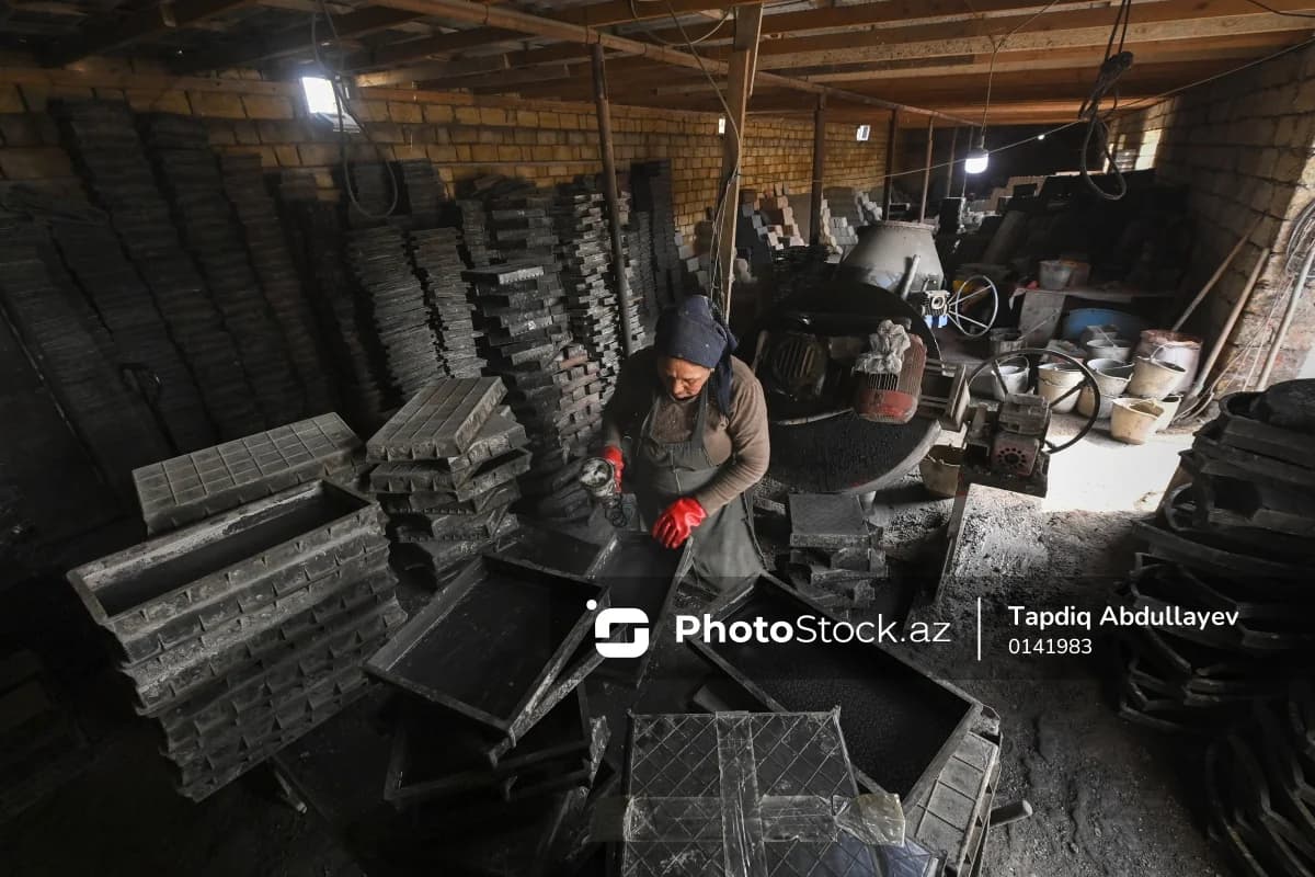 Hər gün daş yonan qadın: 65 yaşında ağır əməyə meydan oxuyur - FOTOREPORTAJ