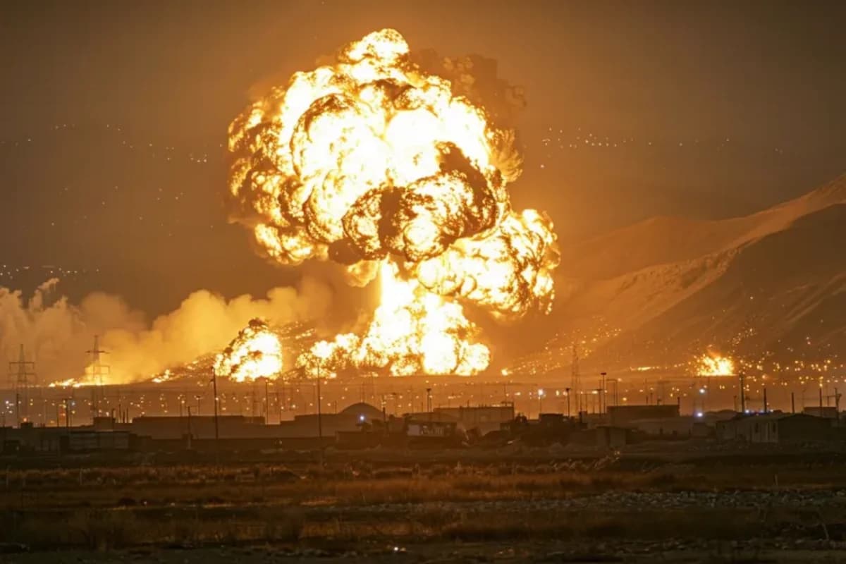 Kolumbiyada terror: Hərbi bazanın yaxınlığında iki avtomobil partladıldı - VİDEO