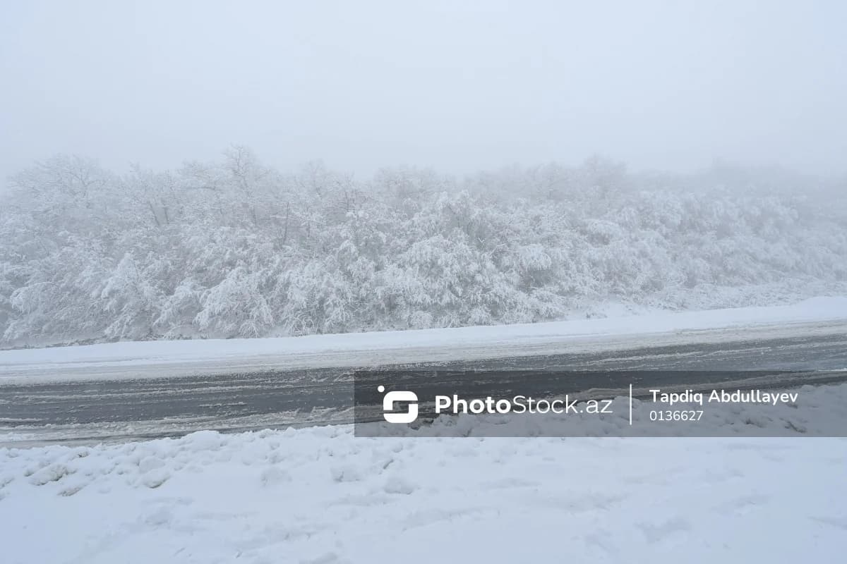 Daşkəsən və Gədəbəyə qar yağıb - FAKTİKİ HAVA
