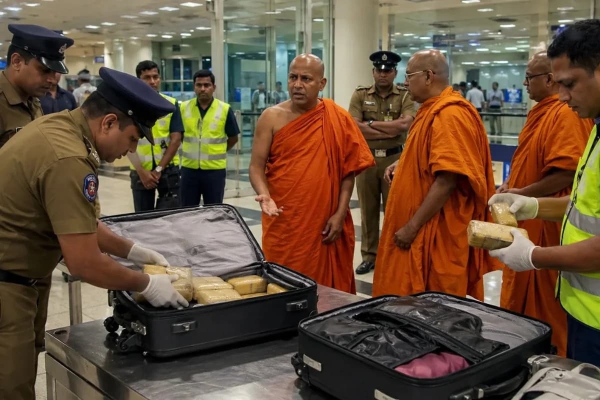 Şri-Lankada 110 kiloqramdan çox narkotik daşıyan buddist rahiblər ələ keçdilər