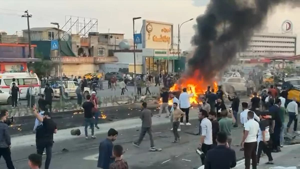 İraqda 35 maşının iştirakı ilə dəhşətli zəncirvari qəza: Azı yeddi nəfər ölüb, xeyli yaralı var - VİDEO