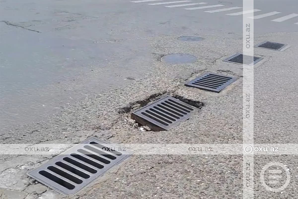 Səbaildə təhlükəli yol: Lüklər sürücülər üçün risk yaradır - VİDEO