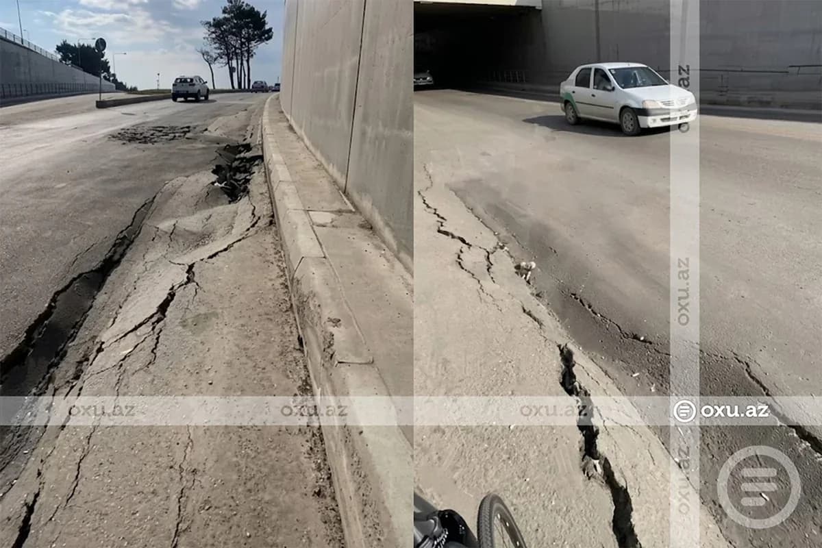 Sabunçu tunelindəki çökmə aradan qaldırılacaq