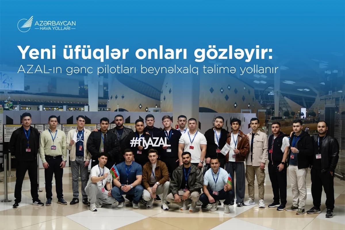 AZAL-ın təşəbbüsü ilə Milli Aviasiya Akademiyasının gənc mütəxəssisləri təlimdə iştirak üçün Avropaya yola düşüblər - VİDEO