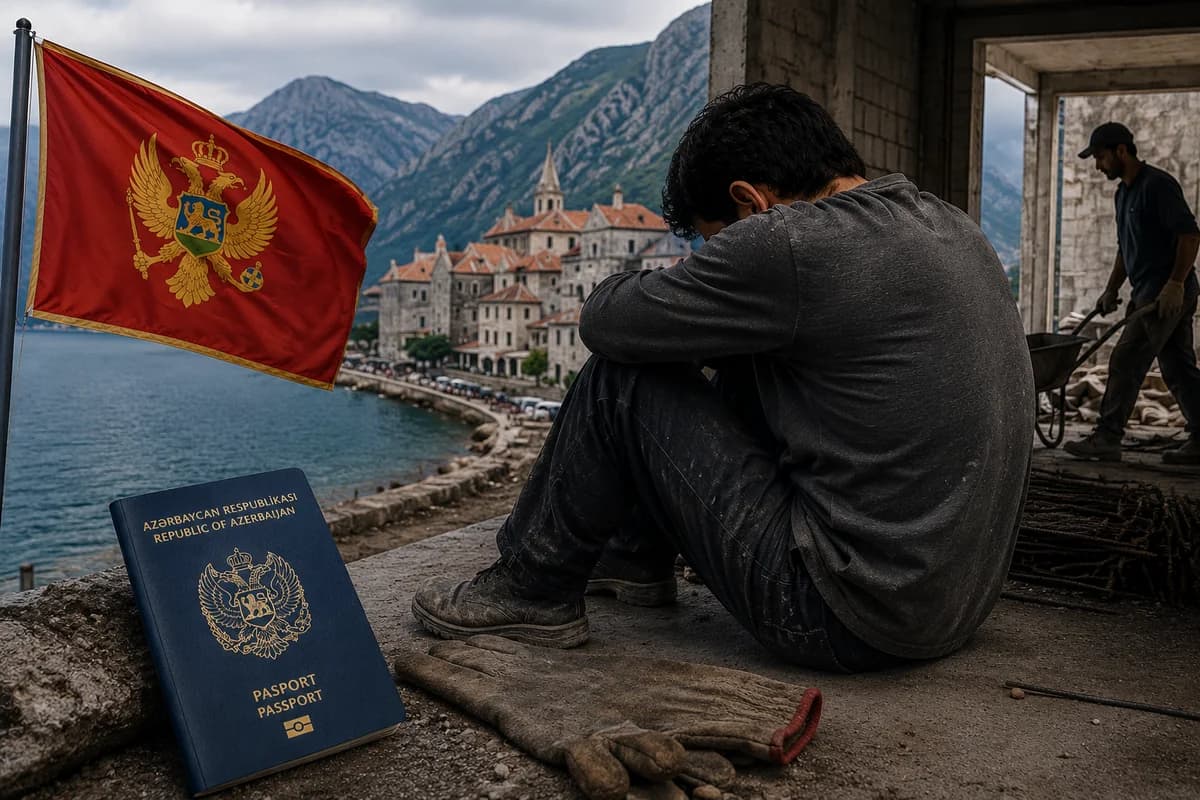 Monteneqroda bir azərbaycanlının əməyi istismar olunub - RƏSMİ